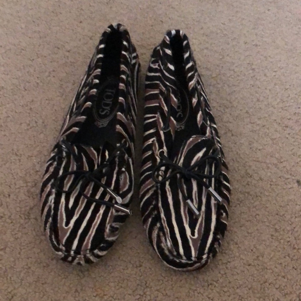 JP Tod striped driving loafer size 38